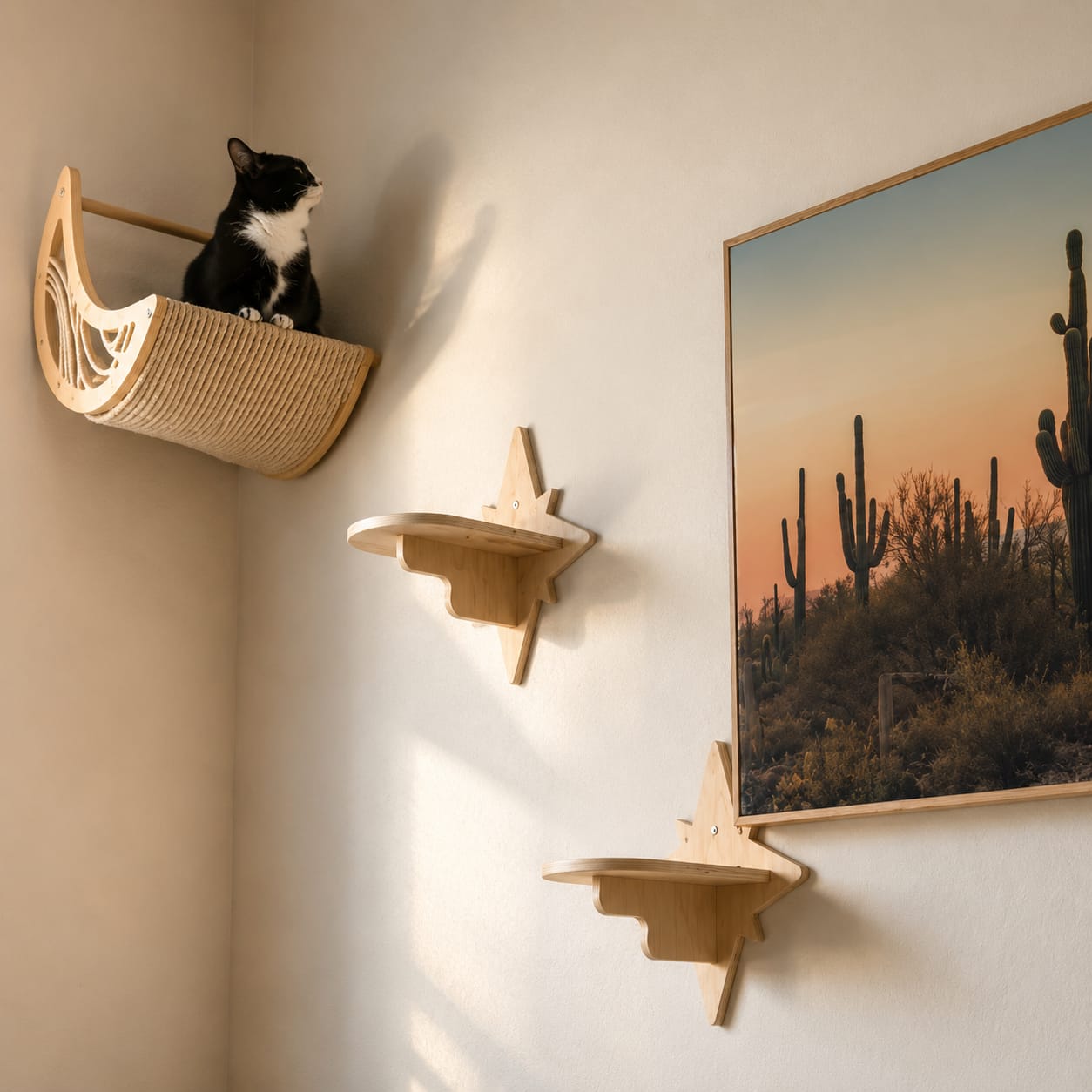 Customer photo review of Cama Colgante para Gatos