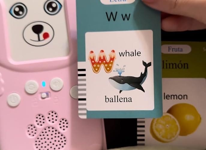 Customer photo review of Talking Flash Cards Table