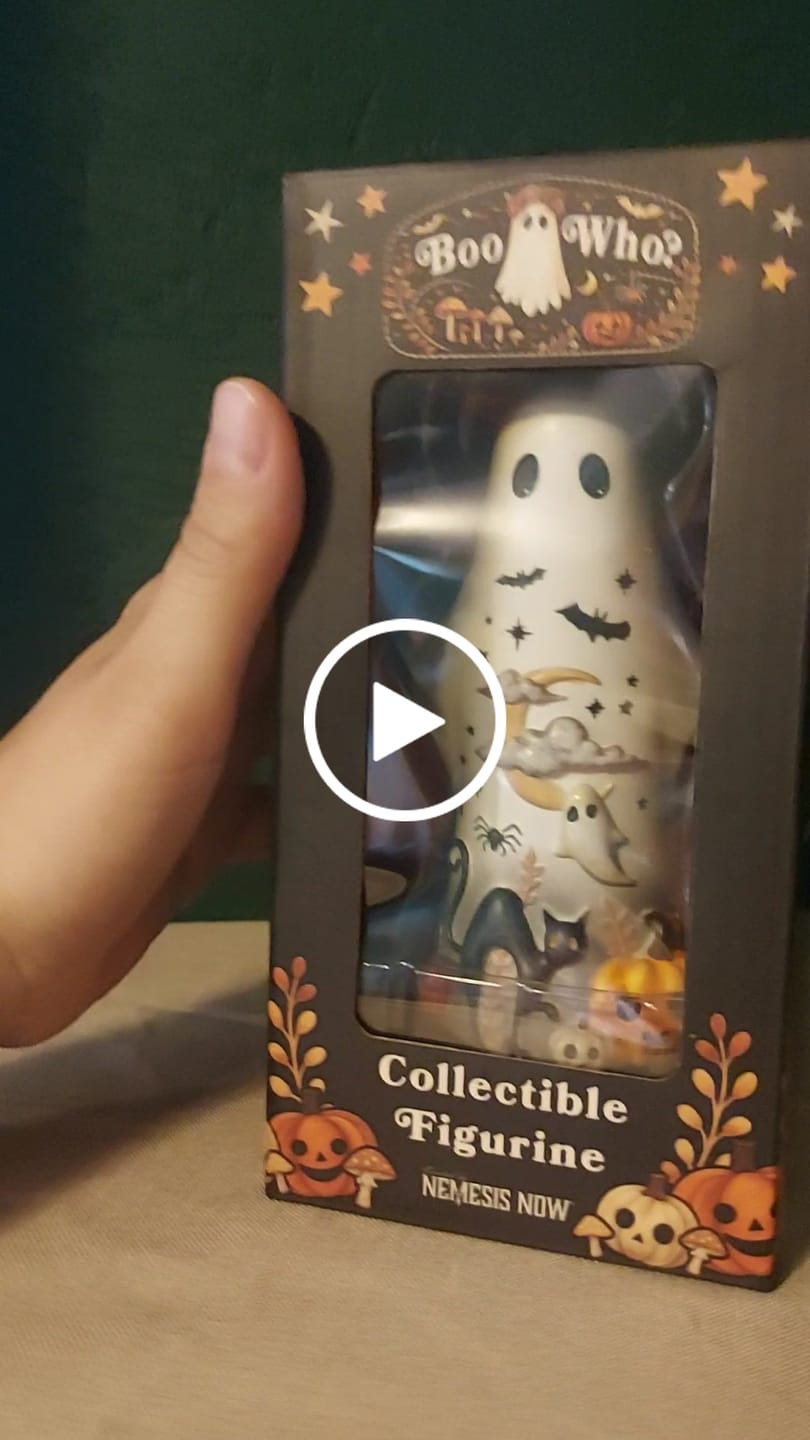 Customer video review of Mortimer Geisterfigur mit Katze  – Halloween Deko 13,5 cm