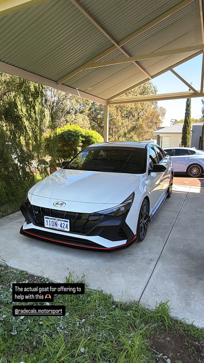 Customer photo review of CN7 i30N Sedan 2021-2023 Full Lip Splitter Set