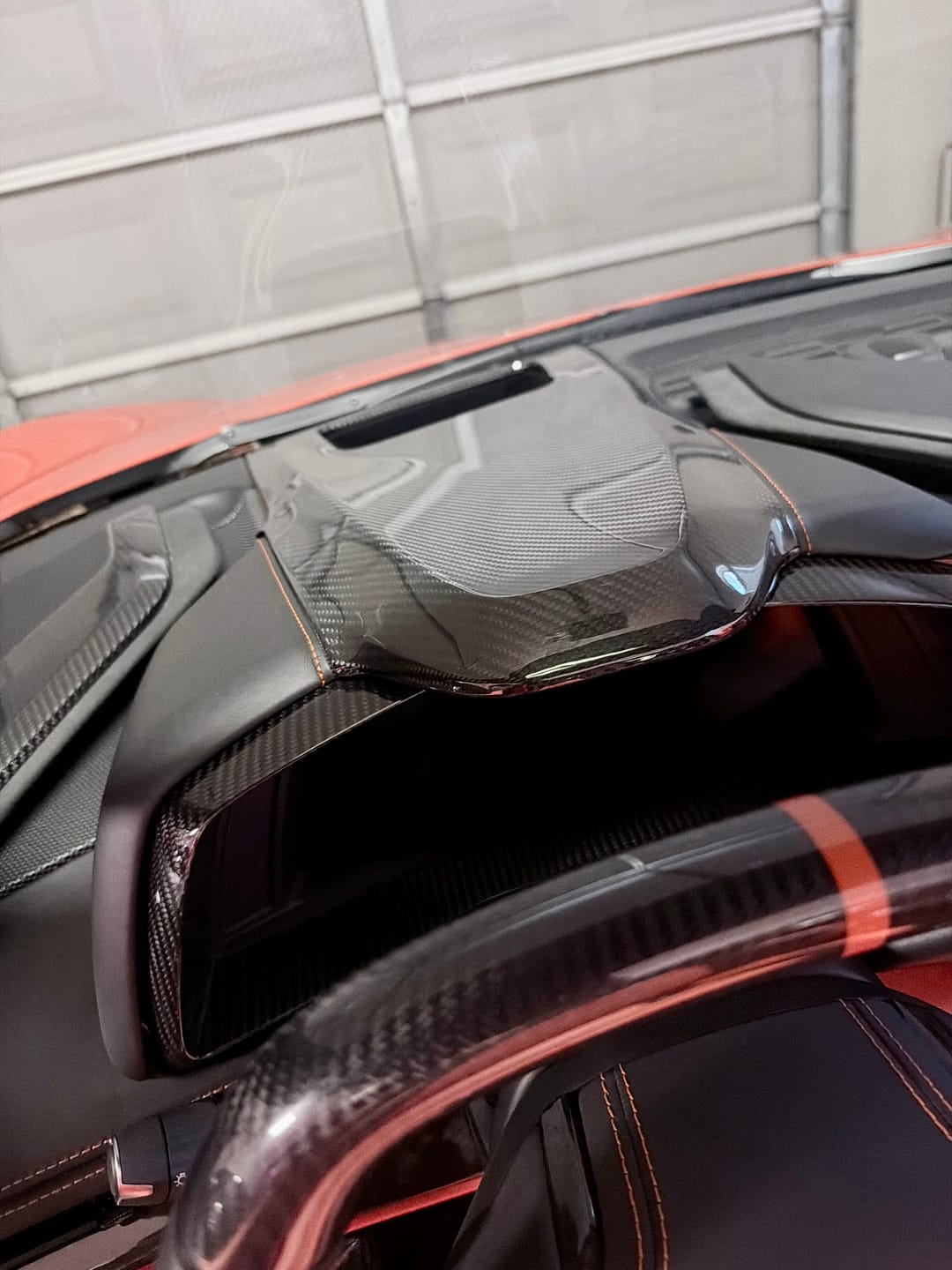 Customer photo review of C8 Corvette Real Carbon Fiber Upper Dashboard HUD Trim Pad Cover | Interior Upgrade (2020–2025)