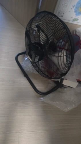 Customer photo review of Cordless 12/16-Inch Floor Fan | Plugin in & Battery