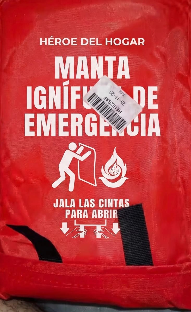 Customer photo review of Manta Ignífuga de Emergencia