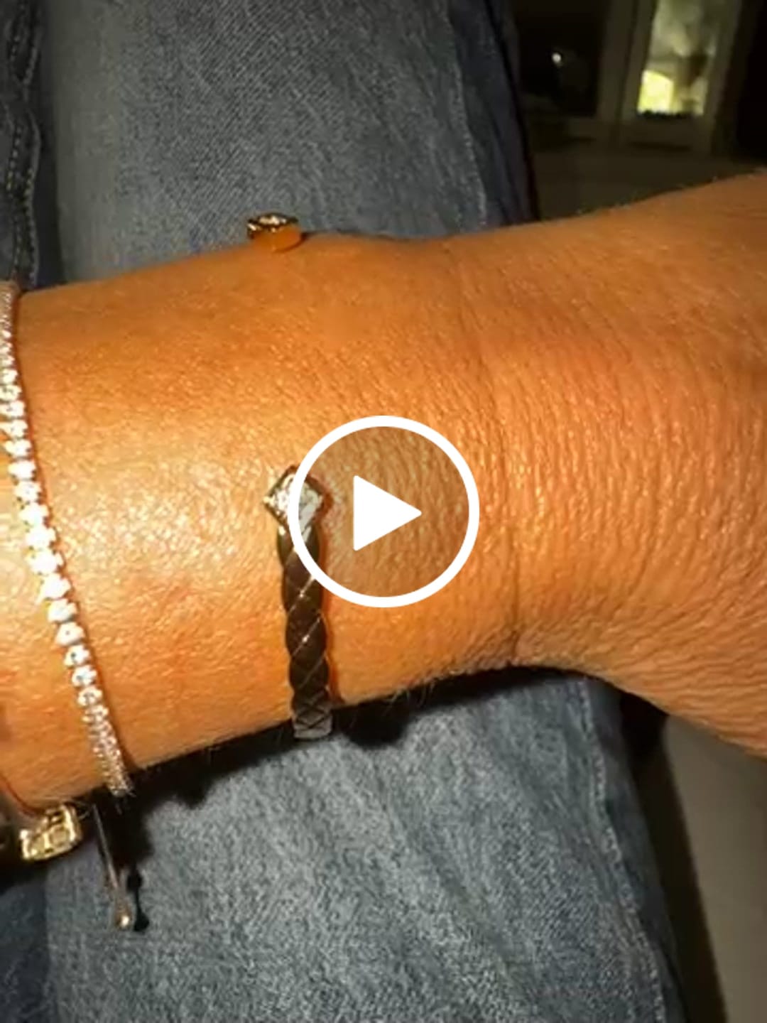 Customer video review of CRUSH BRACELET OPEN CUFF 2 DIAMOND