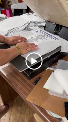 Customer video review of DTF Transfers Upload Your Gang Sheet