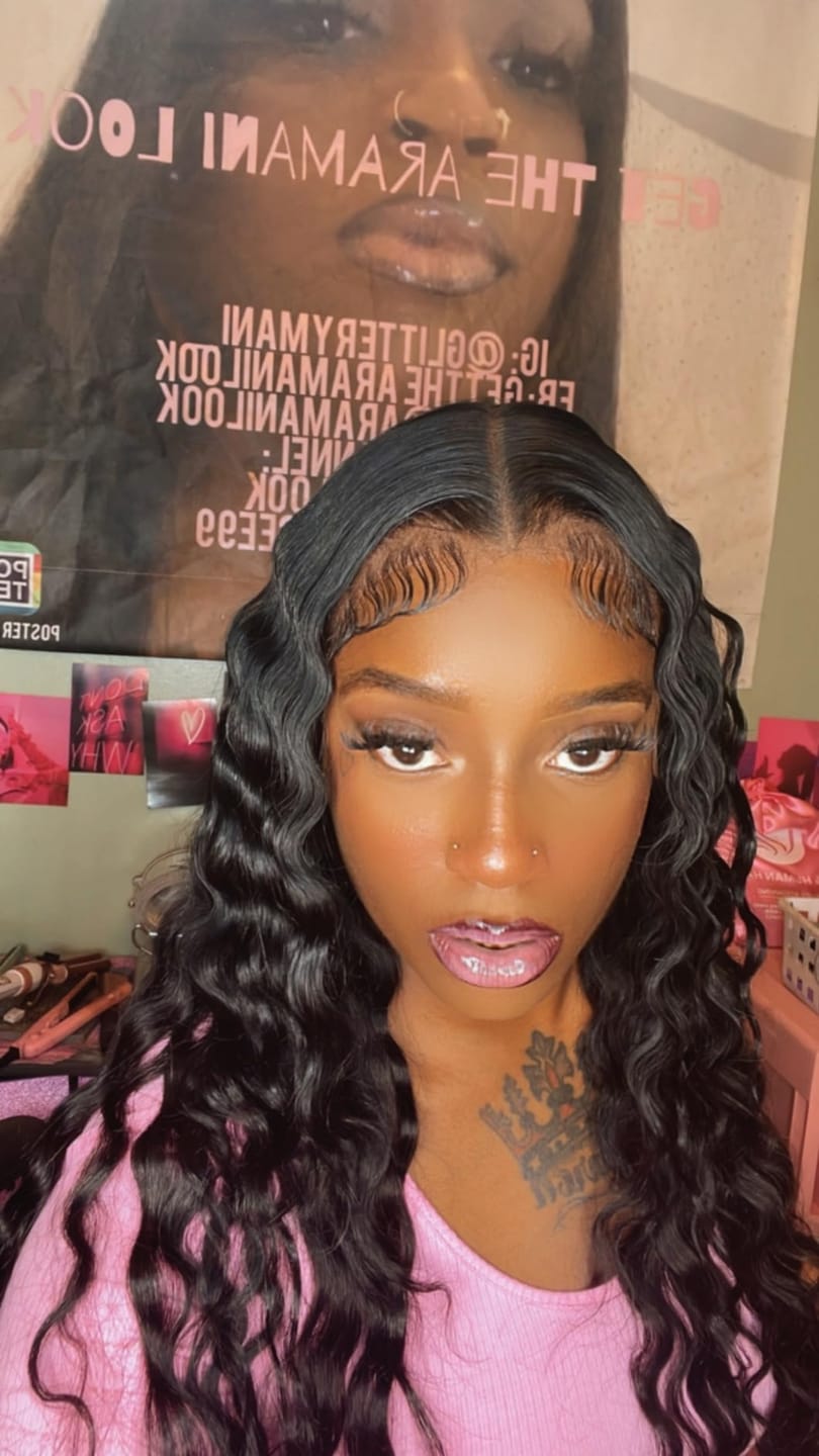 Customer photo review of Wavymy Pre-Cut 13x6 Max Lace Frontal Wig Drawstring Wear & Go Wigs Dome Cap Glueless Wigs 180% Density
