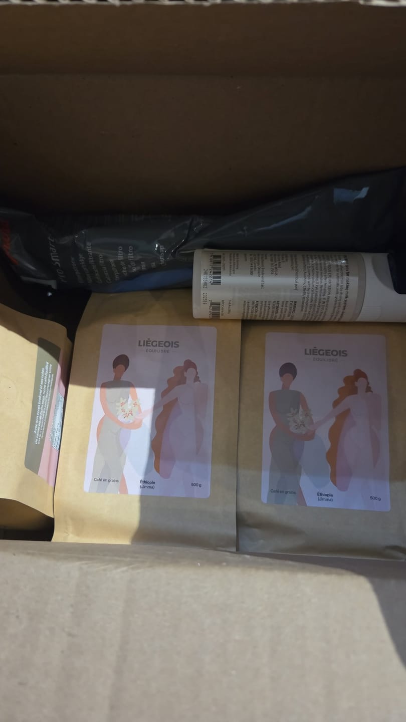 Customer photo review of EQUILIBRE - Coffee beans medium roast - Ethiopia - Liegeois our local brand