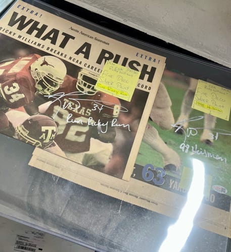 Customer photo review of Ricky Williams Autograph Signing