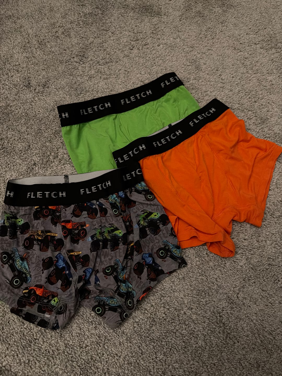 Customer photo review of Monster Jammies Boxer Brief Set (3-Pack)