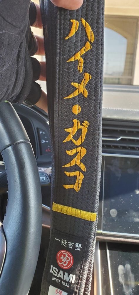 Customer photo review of Isami Karate Black Belt Premium