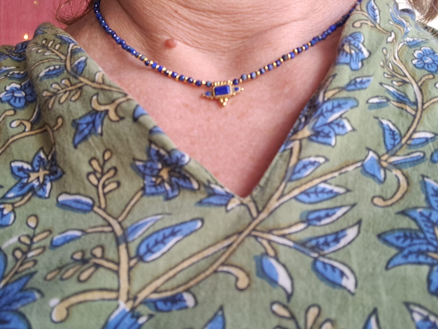 Customer photo review of שרשראות העומק לאפיס לזולי - בנפרד או כסט