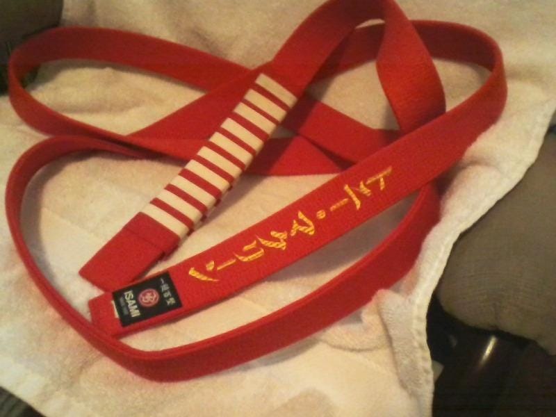 Customer photo review of Isami Red Belt