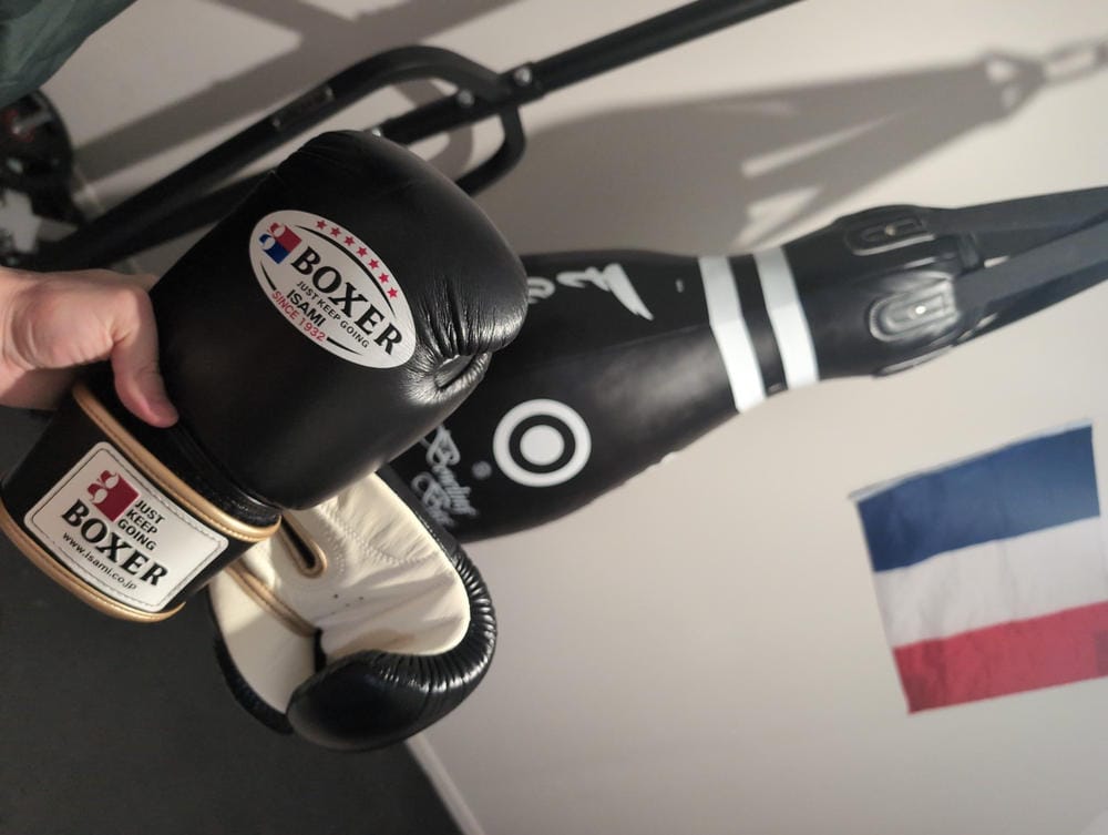 Customer photo review of Thai Boxing Gloves