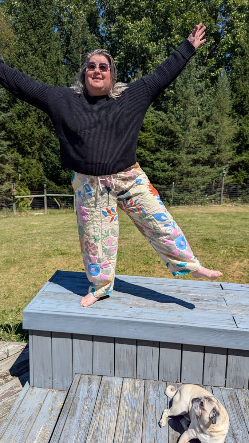 Customer photo review of MARKET PANTS | GARDEN MOSAIC
