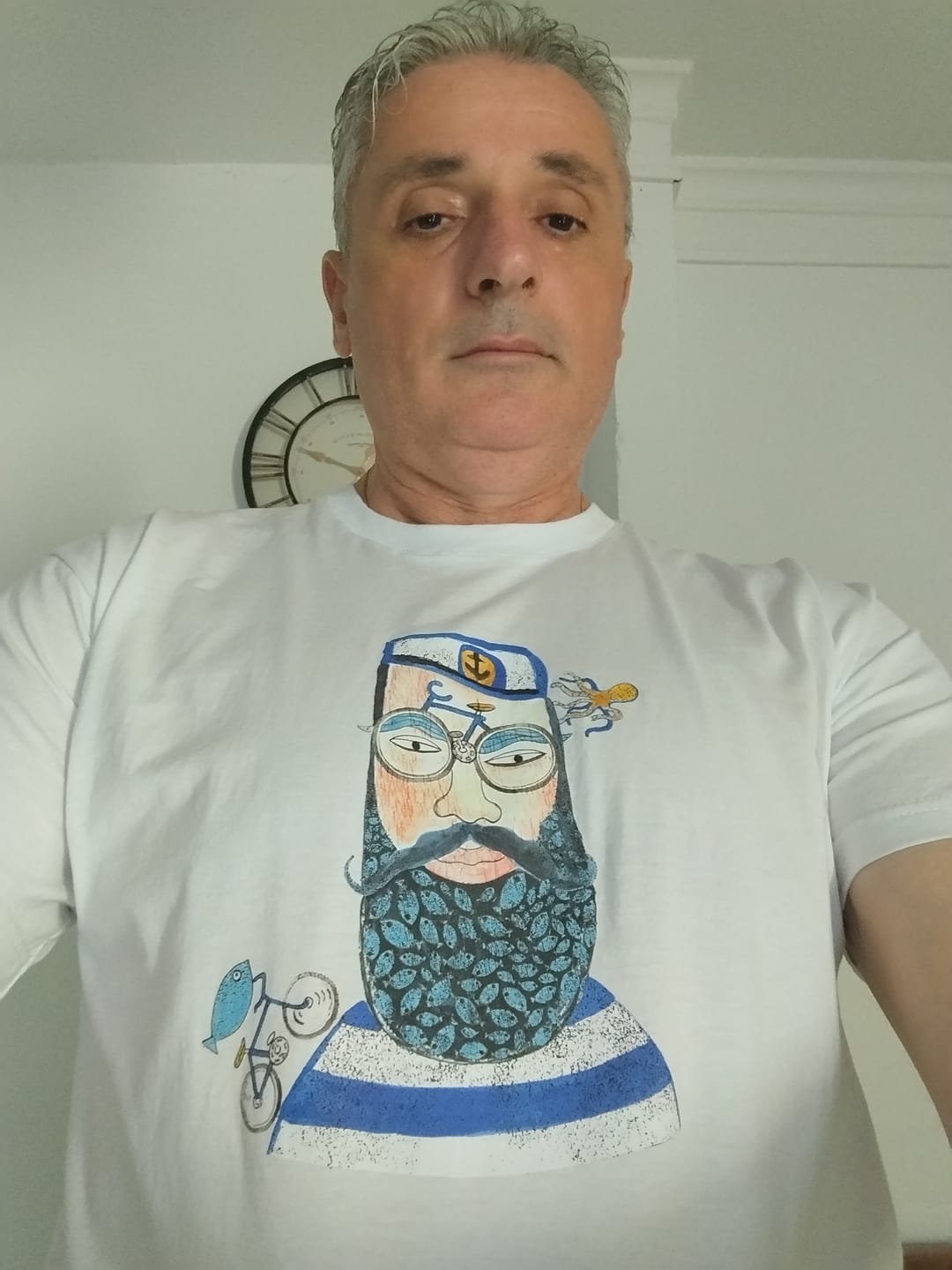 Customer photo review of Sailor Portrait Nautical - T-Shirts
