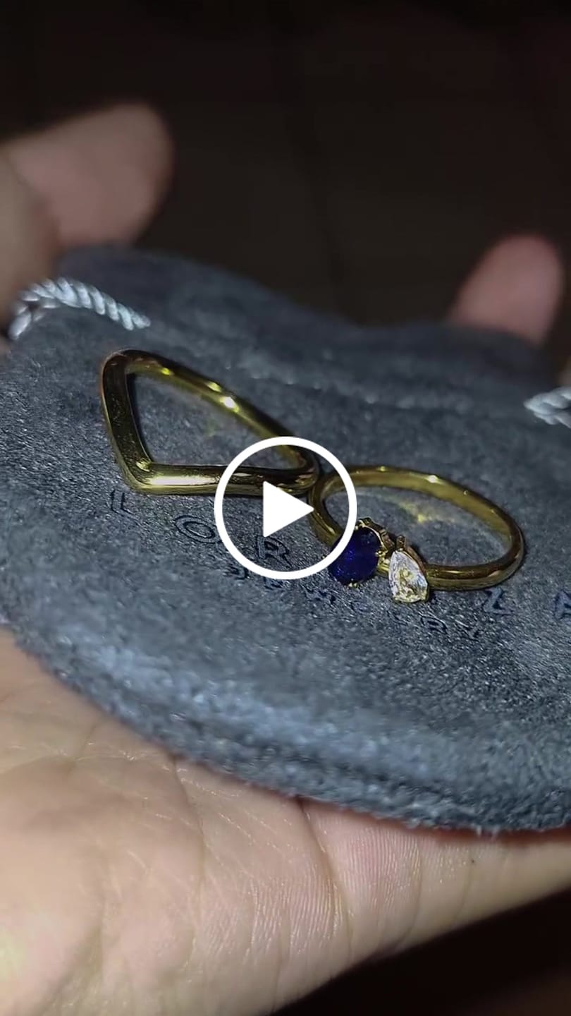 Customer video review of Anillo Con Zirconia Ovalada Y Gota