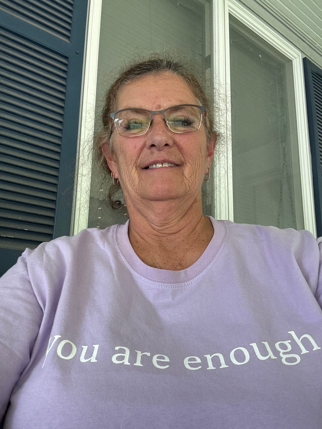 Customer photo review of The Original 'Dear Person Behind Me' T-Shirt