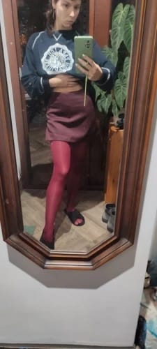 Customer photo review of Tailored High-Waisted Skort