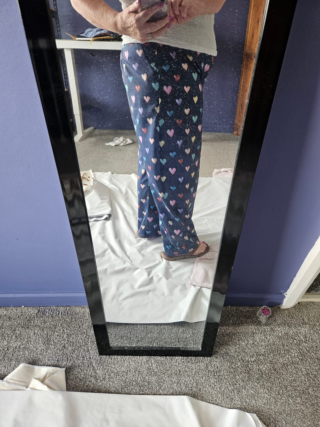 Customer photo review of Denim Hearts Polycotton Fabric