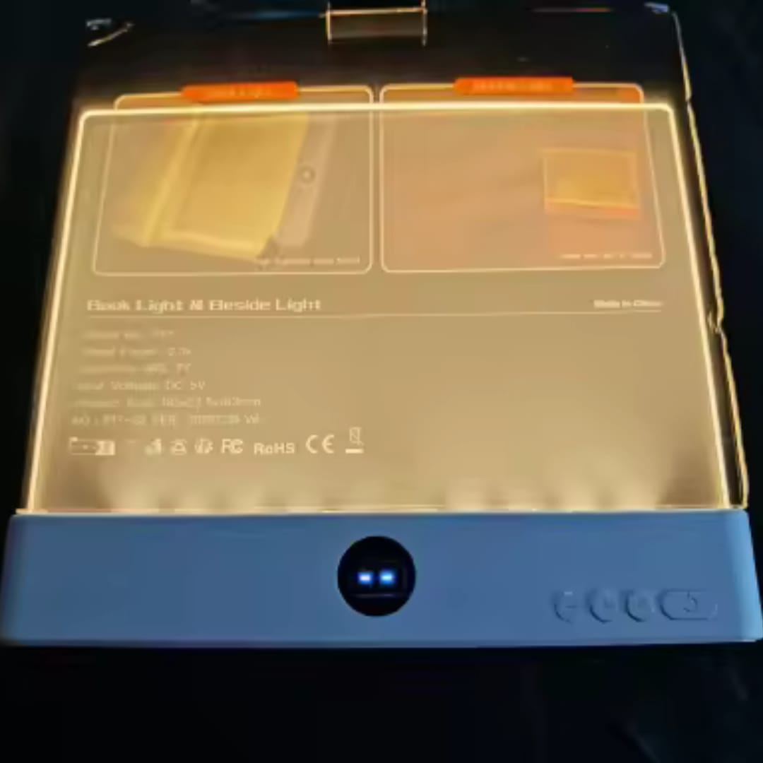 Customer photo review of Lámpara LED Plana de Lectura Nocturna con Protección Ocular