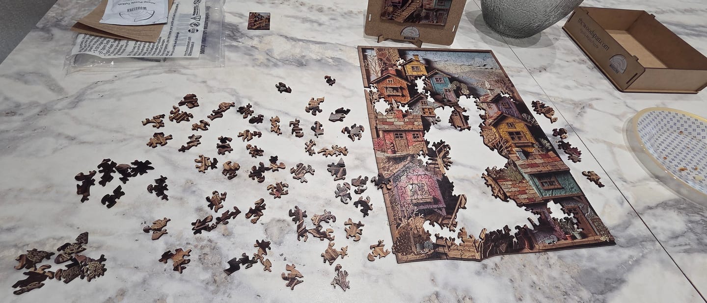 Customer photo review of Masal Sokağı - Ahşap Puzzle
