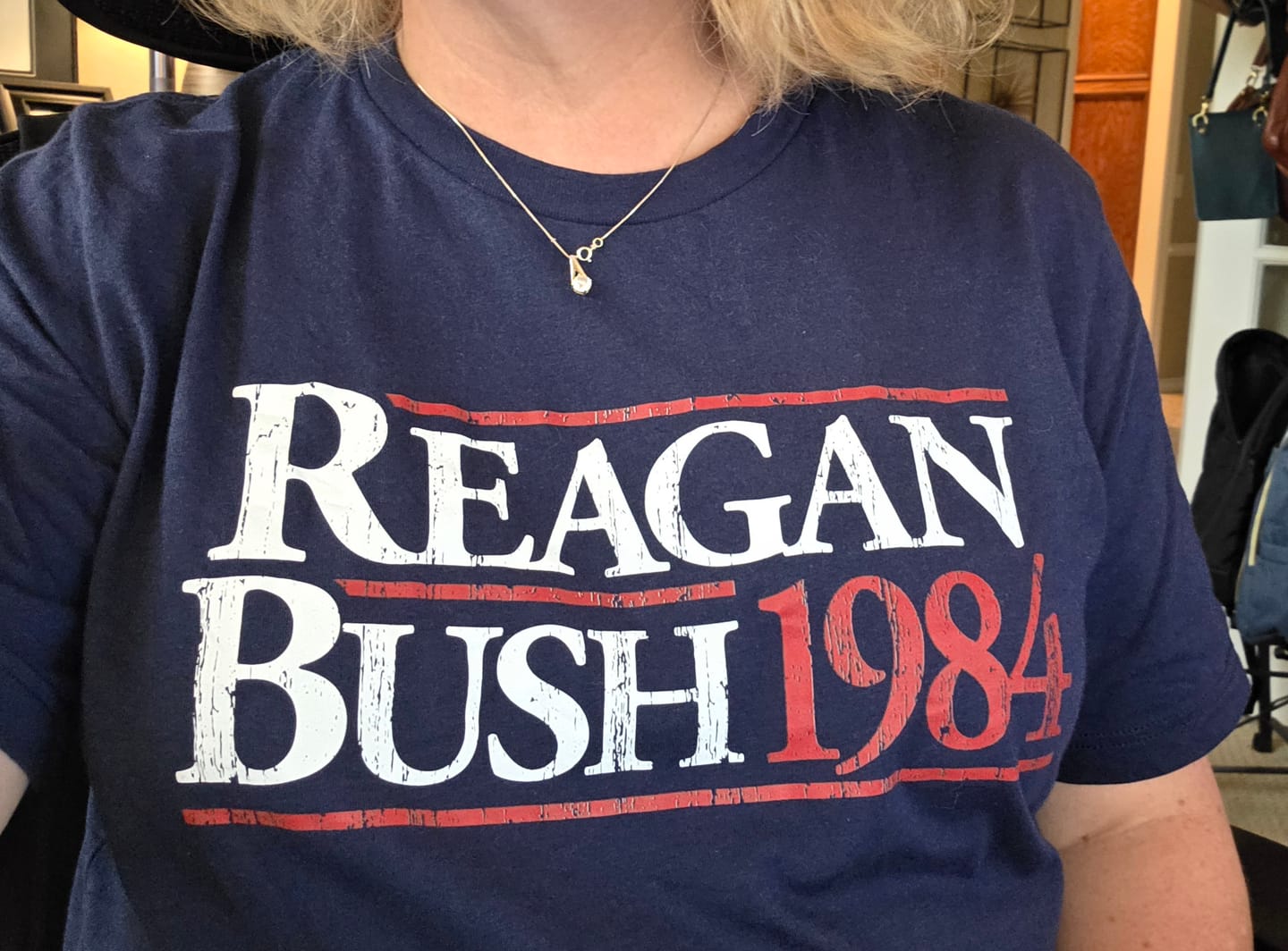 Customer photo review of Reagan Bush '84 Men's/Unisex Super Soft Tee