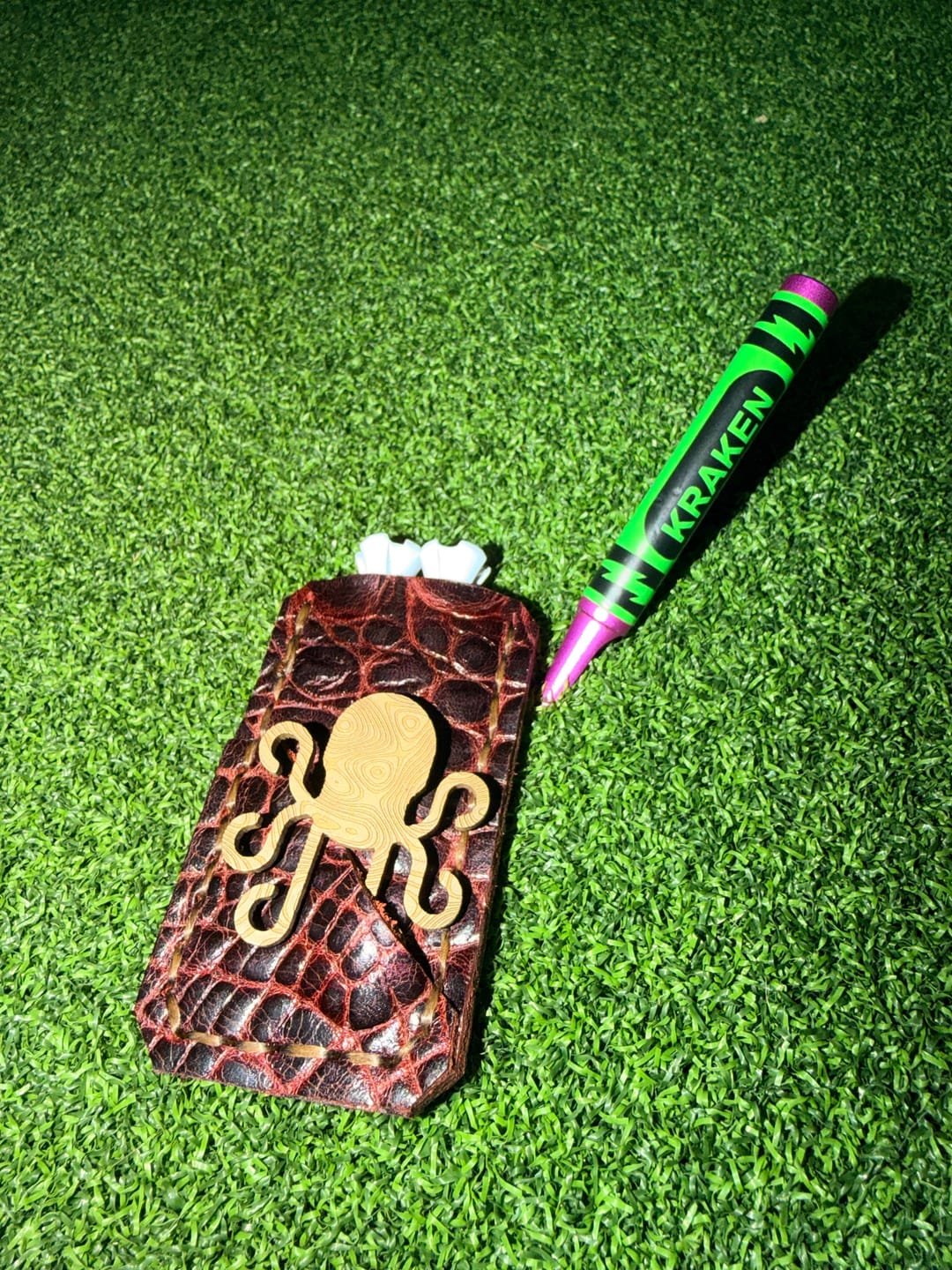 Customer photo review of 🍉 Slice Free Crayon Golf Divot Tool (Melon)