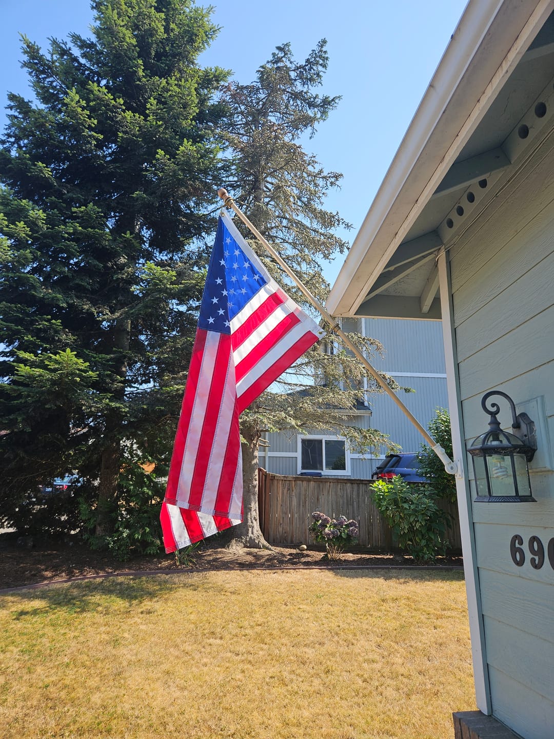 Customer photo review of 3' x 5' American Flag Set