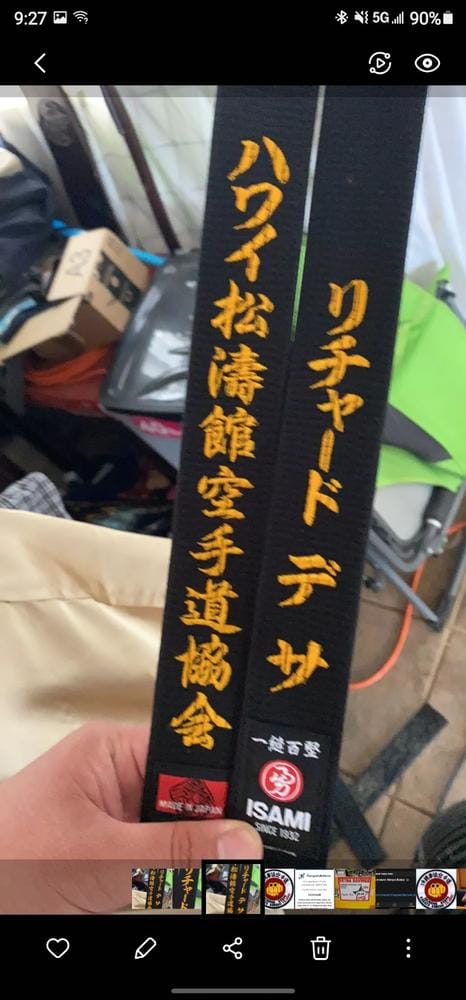 Customer photo review of Isami Black Belt Master