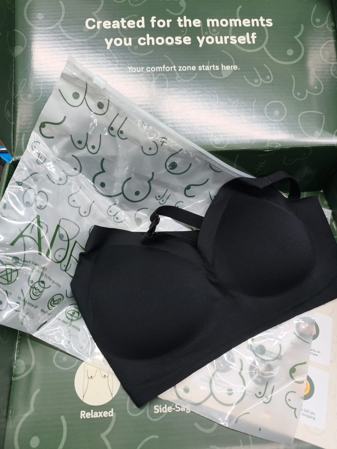 Customer photo review of Ultra Boost Seamless Push Up Bra In Black