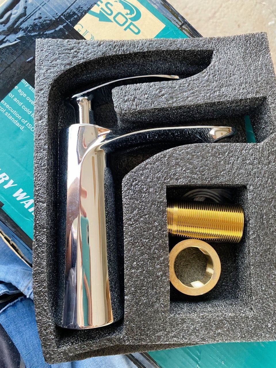 Customer photo review of Torneira Para Banheiro Gourmet Monocomando Aqua Lux