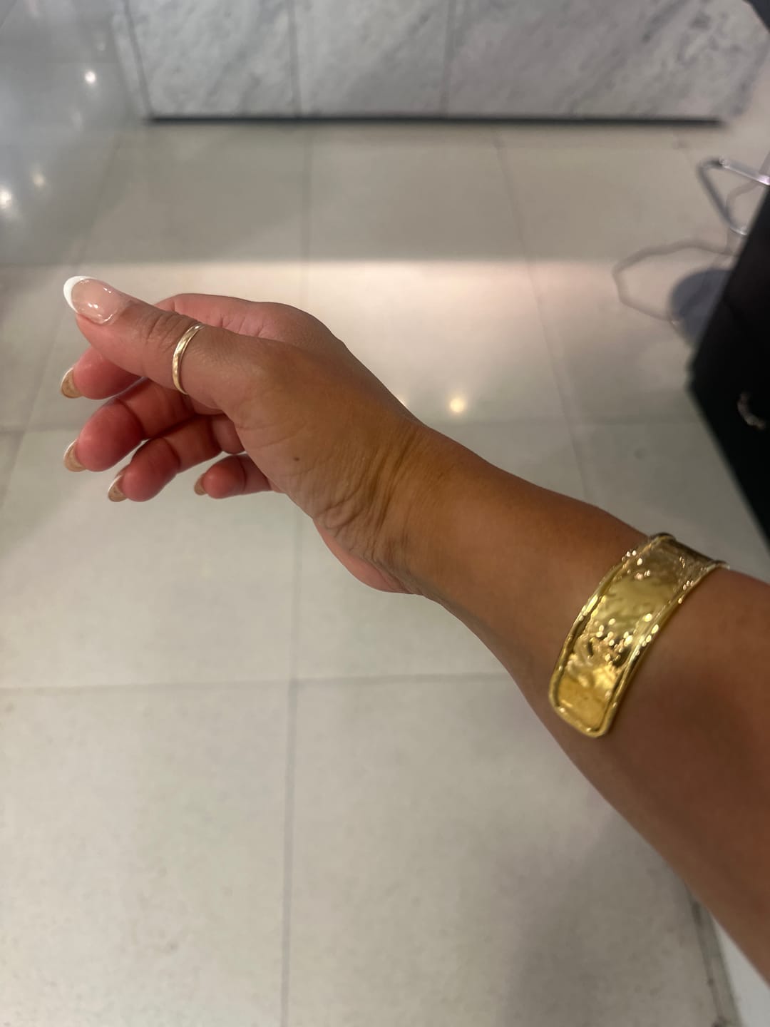 Customer photo review of Nica Gold Bangle