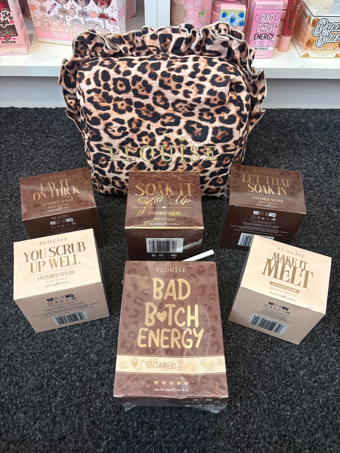 Customer photo review of Cheetah Spotted Seduction Bath & Body Set