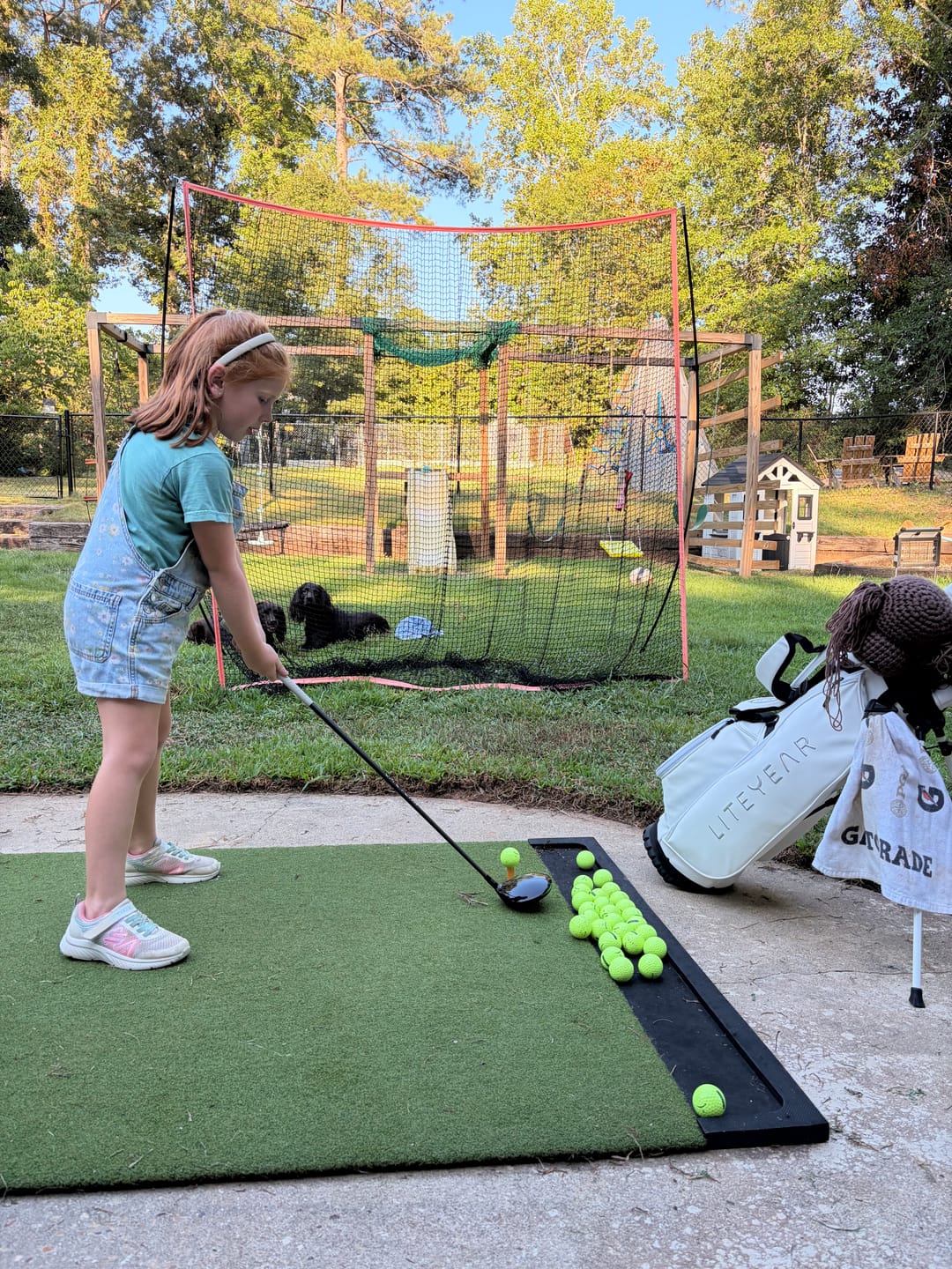 Customer photo review of ECLIPSE - Junior Golf 7 Club & Bag Set - Ages 7-9