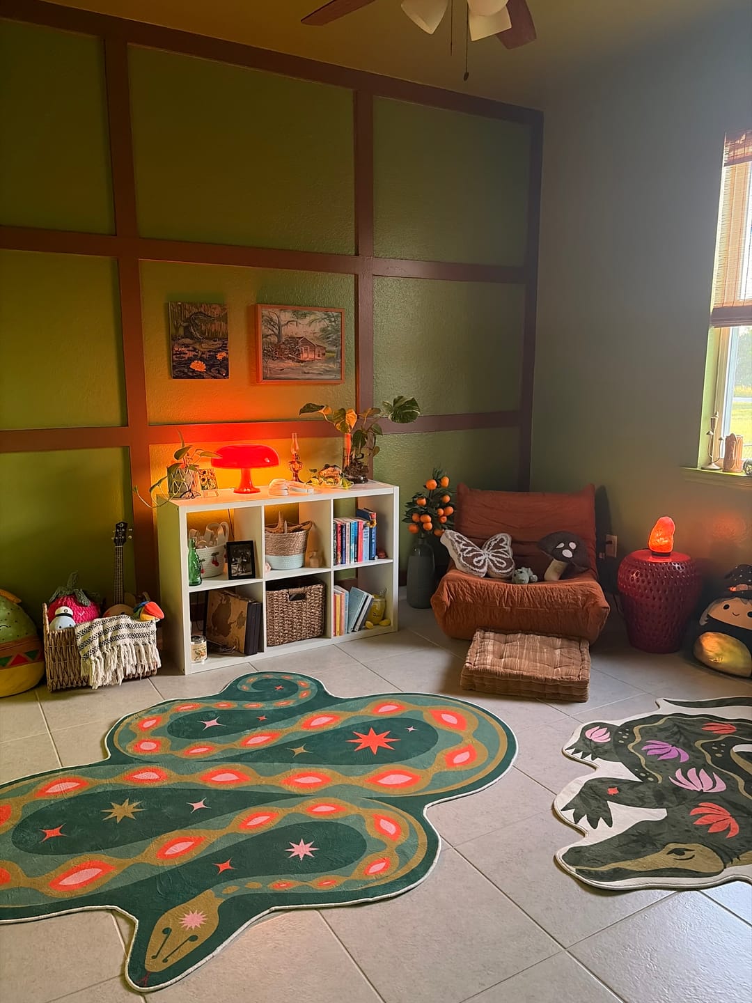 Customer photo review of Abstract Snake Rug by Jessica Miller