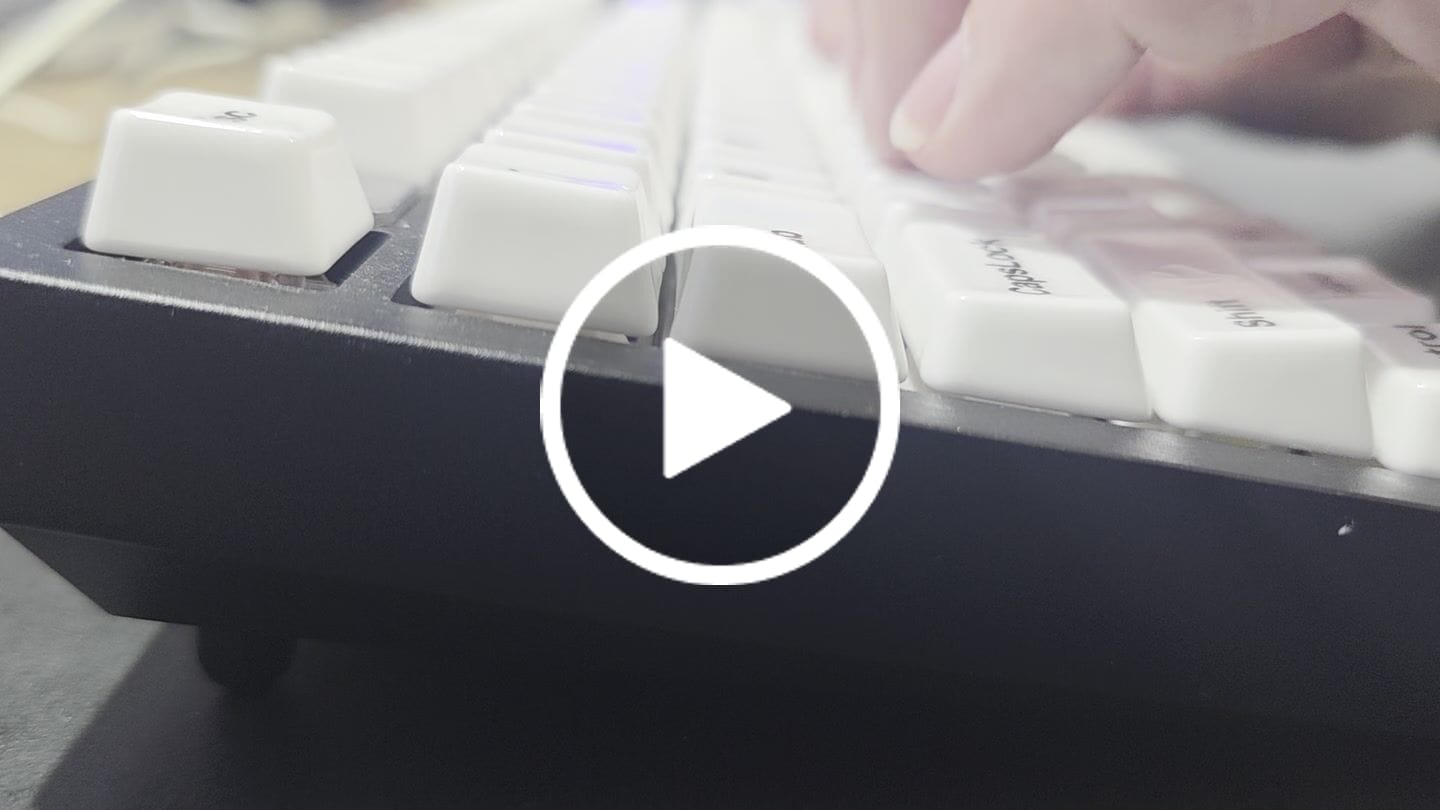 Customer video review of UNIKEYS X HMX Purple Dawn Linear Switch Factory Lubed Edition (10PCS)