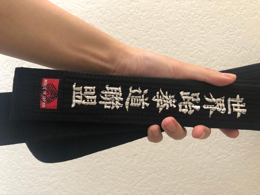 Customer photo review of Isami Karate Black Belt Premium