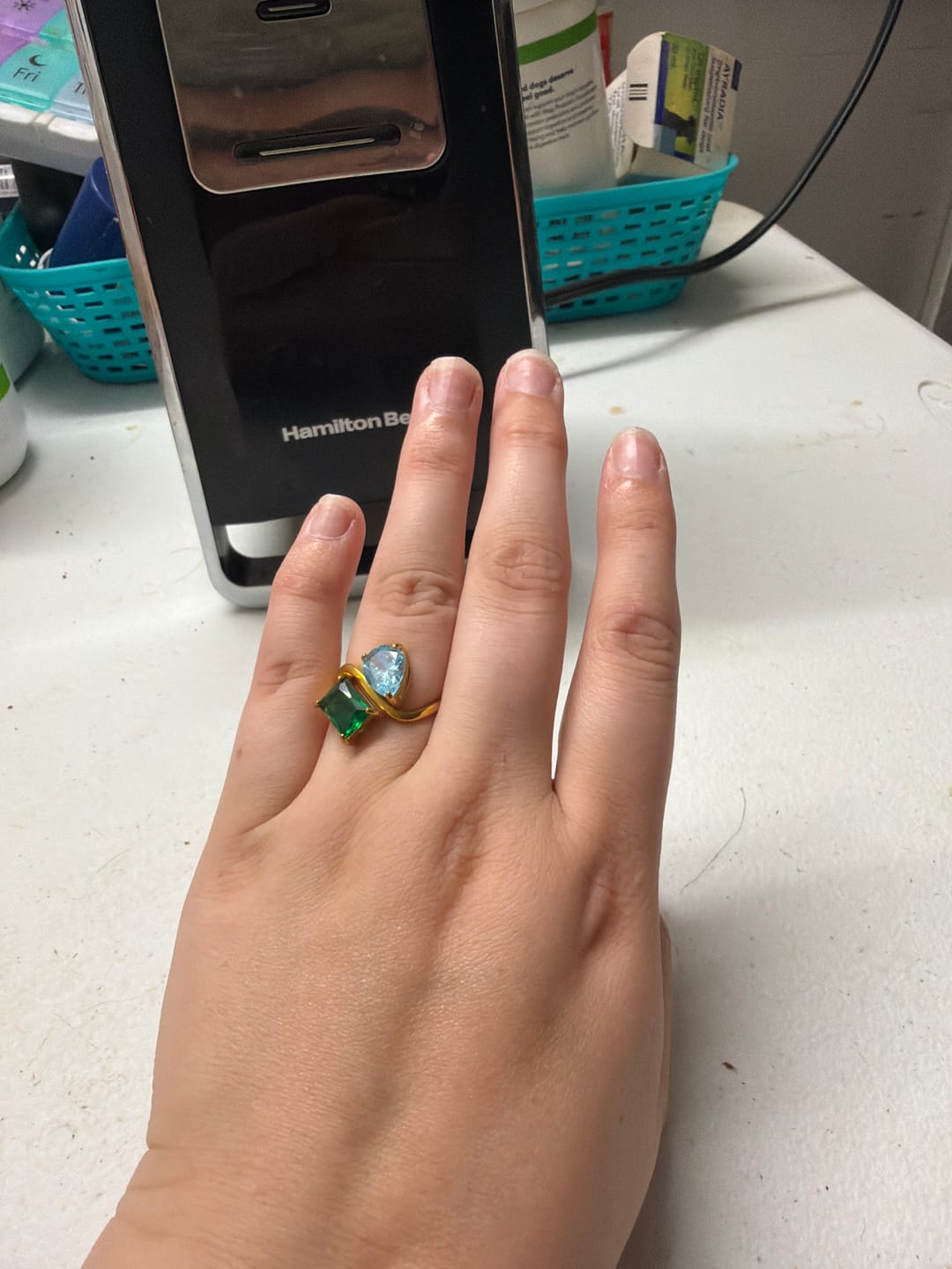 Customer photo review of Margaux Birthstone Ring