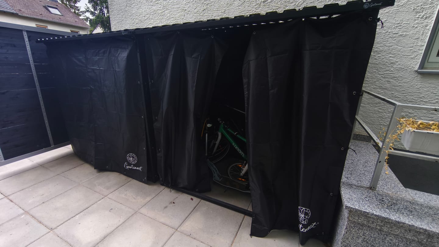 Customer photo review of Gartenzeit® Premium Kaminholzregal für den Außenbereich – XXL, extra stabil & wetterfest