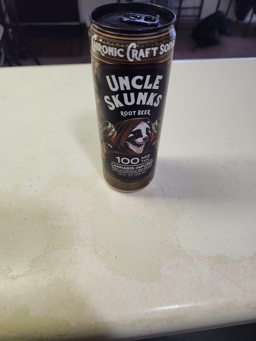 Customer photo review of Root Beer | 100 mg | 12oz Chronic Craft Soda