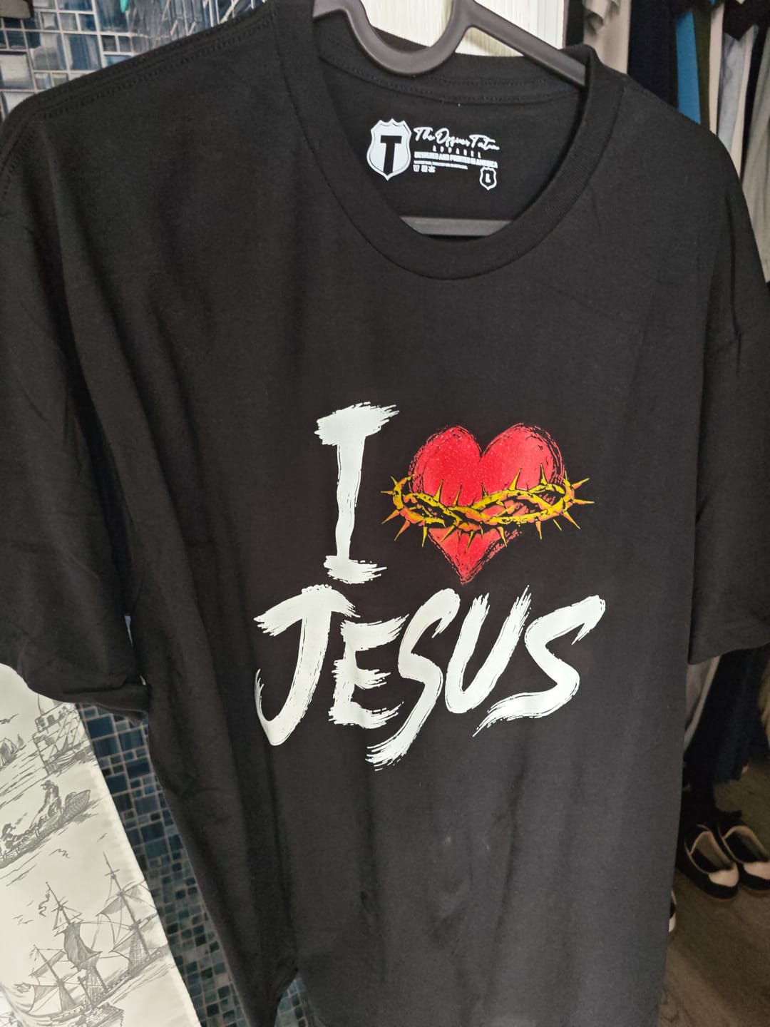 Customer photo review of I Love Jesus T-shirt