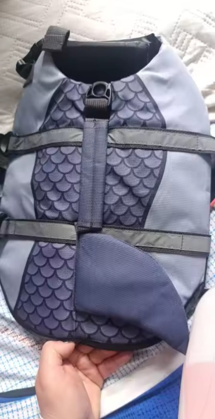 Customer photo review of Chaleco Sharkpets