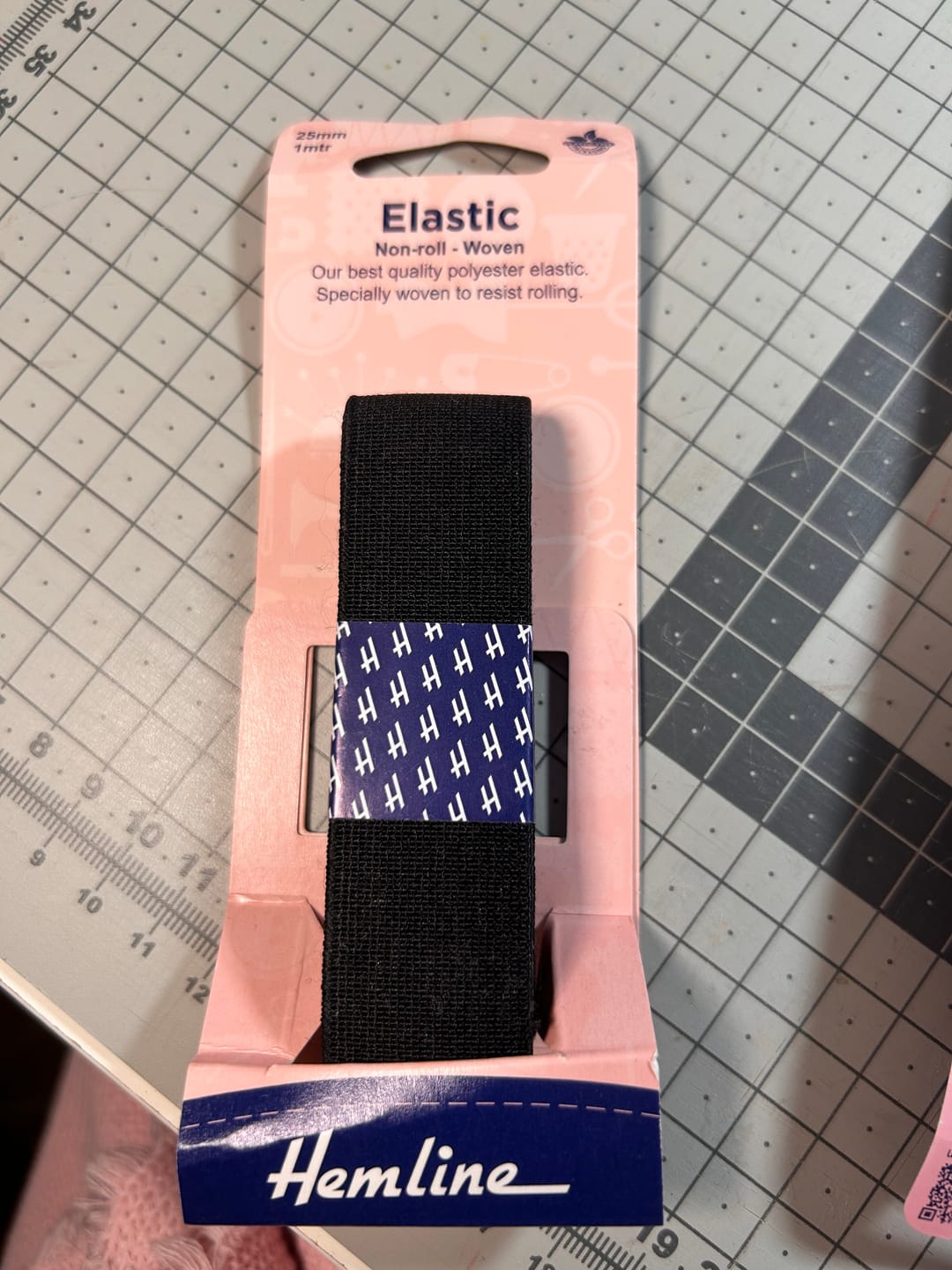 Customer photo review of Hemline Woven Non-Roll Elastic