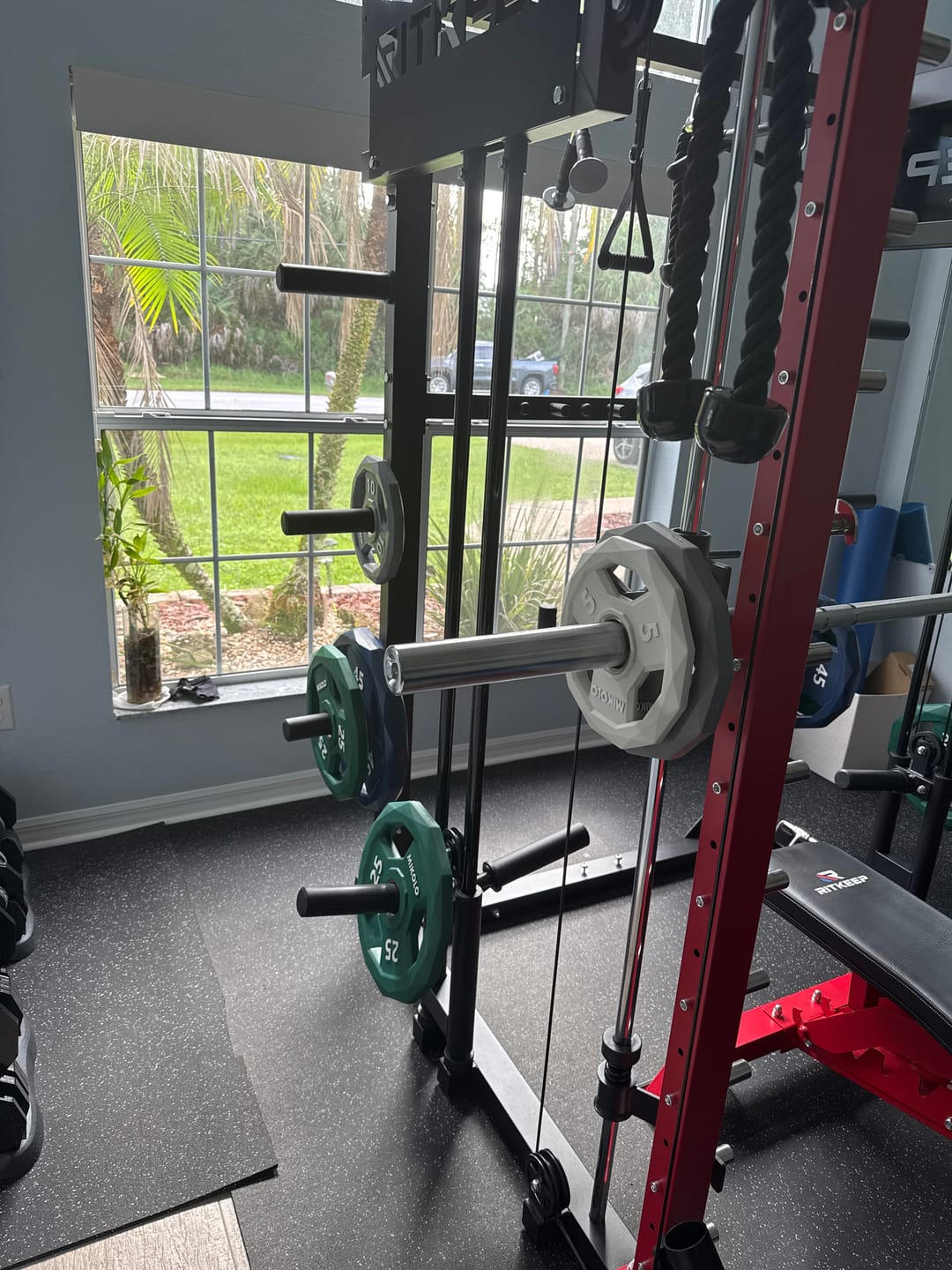 Customer photo review of Ez-grip Color Rubber Coated Olympic Weight Plates