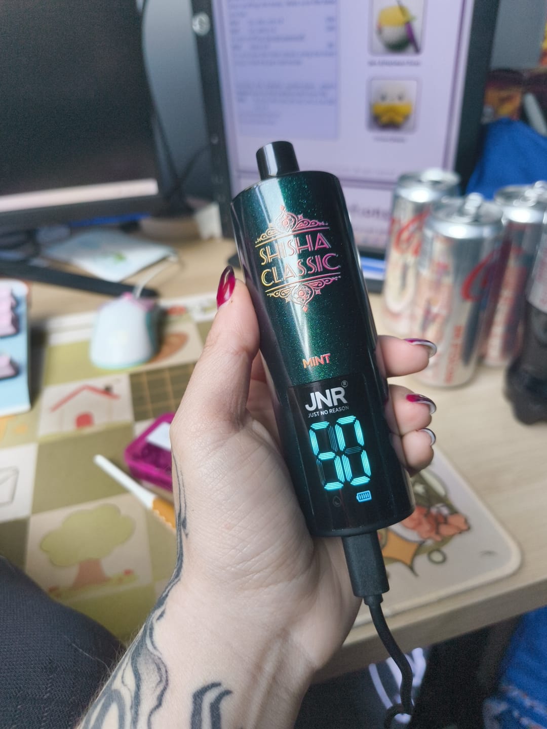 Customer photo review of JNR - Shisha Classic 46K - Disposable Vape - 2% Nicotine