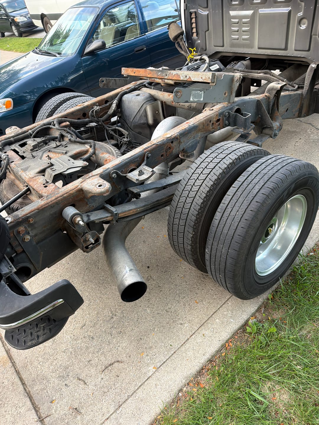 Customer photo review of 6.6L Duramax L5P 5 Inch Downpipe-Back Exhaust System | 2017–2026