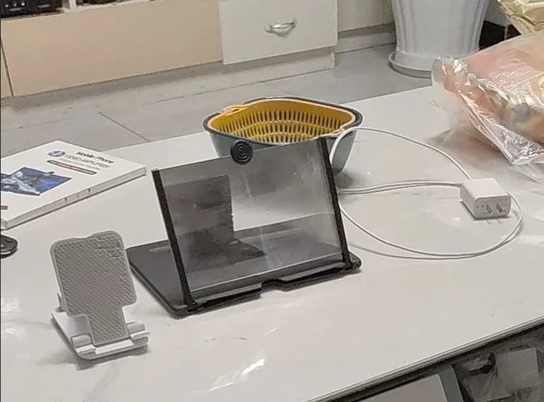Customer photo review of Amplificador Pantalla Móvil