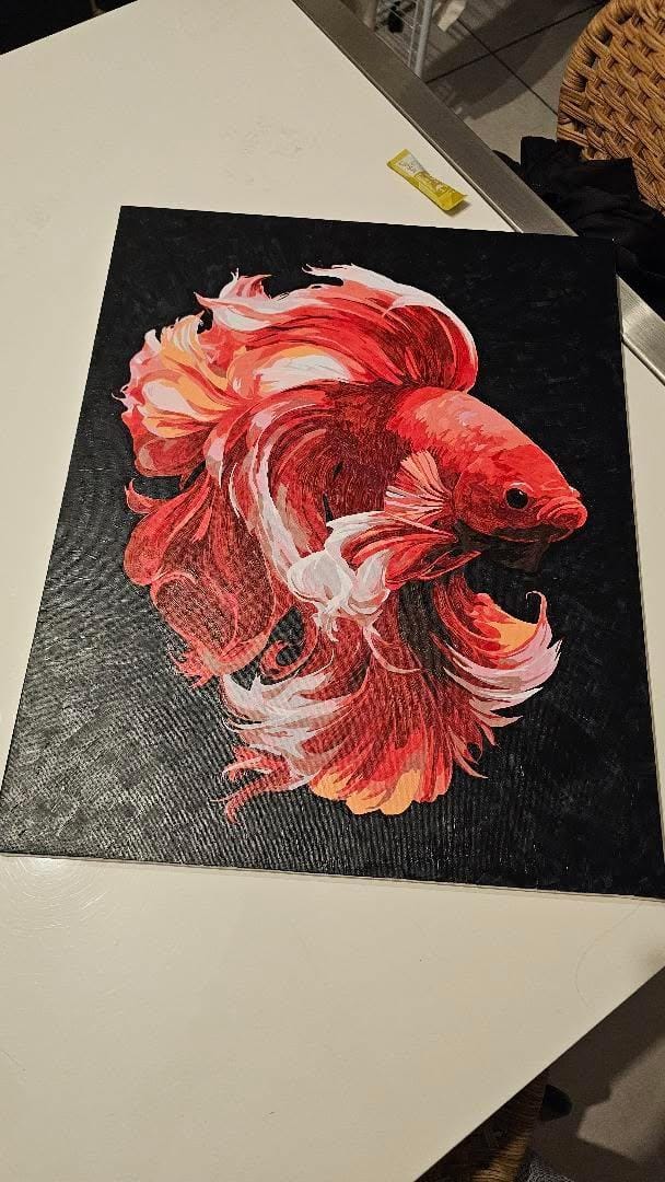 Customer photo review of Velvet Beta | Paint by Number