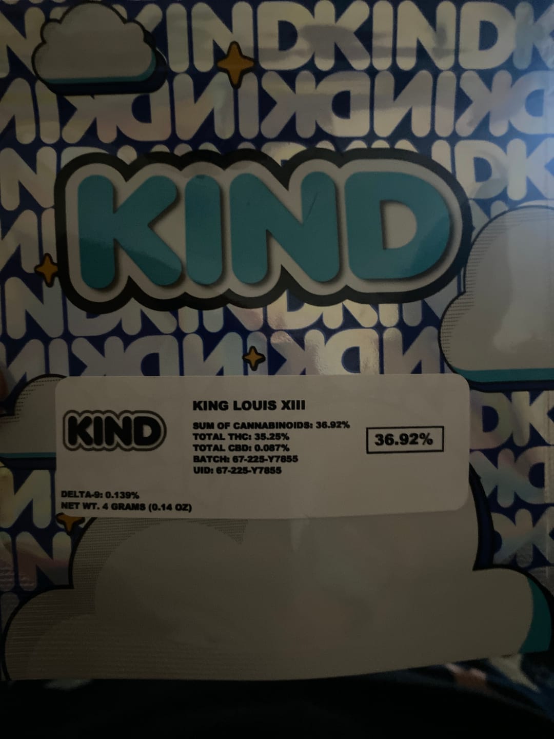 Customer photo review of King Louis XIII - 4 Grams - Indica