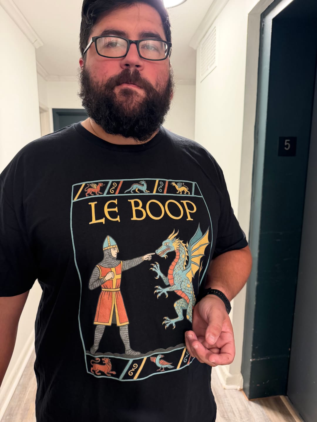 Customer photo review of Le Boop T-Shirt